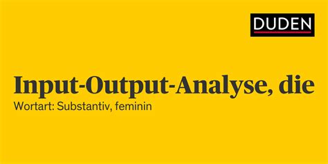 Image result for Input-Output-Analyse Definition