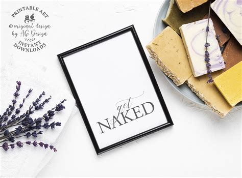 Buy Nice Butt - Get Naked Set of 2 Funny Printable Bathroom Signs ...