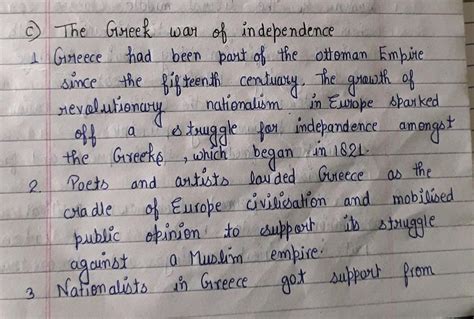 write a short note on Greek war of independence........ - Brainly.in
