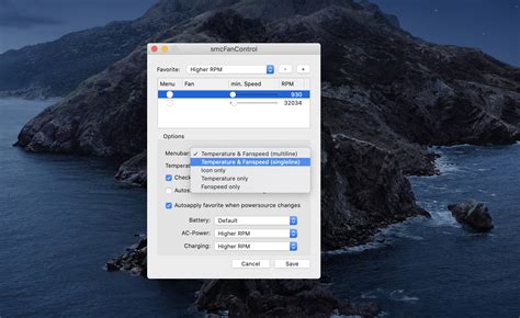 Manage the built-in fans to make your Mac run cooler with smcFanControl