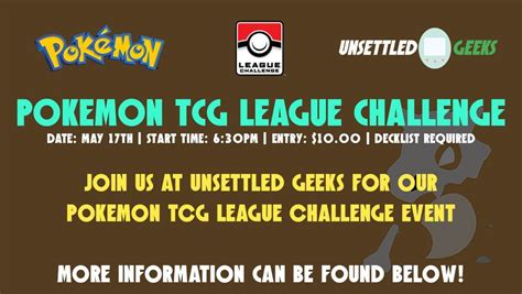 Unsettled Geeks Pokémon May League Challenge, Unsettled Geeks ...