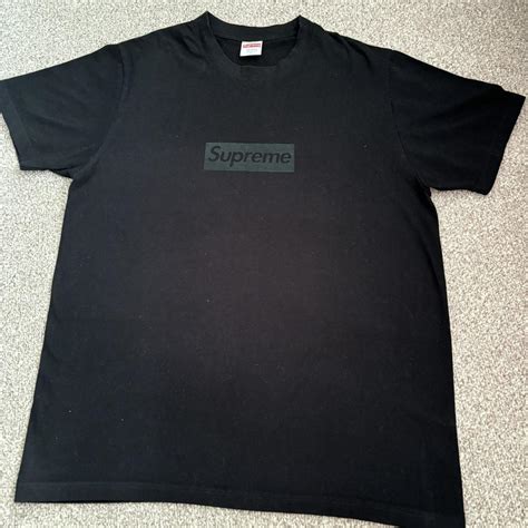 Small black supreme tshirt - Depop