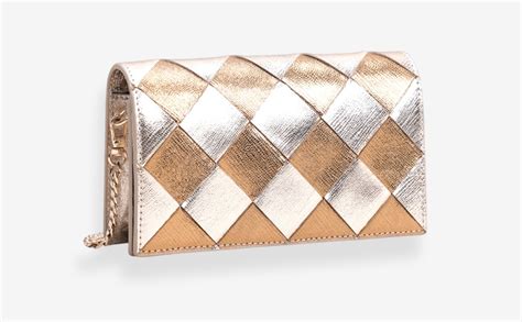 HIDELLE Camille Clutch Large Gold Silver : Amazon.in: Fashion