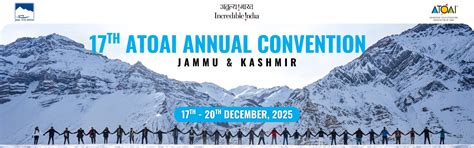 Jammu & Kashmir to Host the 17th ATOAI Annual Adventure Convention in ...
