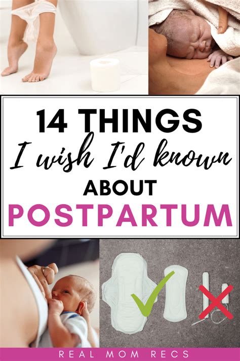 14 Things I Wish I’d Known About Postpartum Recovery - Real Mom Recs