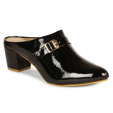 Buy Smart & Sleek Casual Block Heels Bellies for Women (Black, Numeric ...