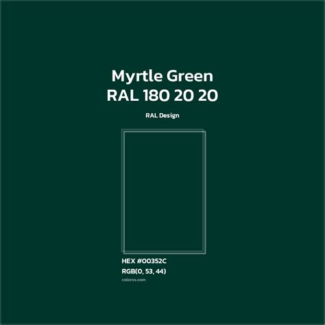 About RAL 180 20 20 - Myrtle Green Color - Color codes, similar colors ...