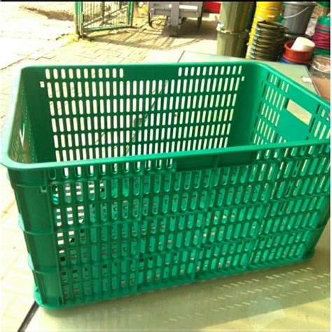 KERANJANG INDUSTRI BOX CONTAINER PLASTIK ATARI 9929 L UKURAN 605 x 424 ...
