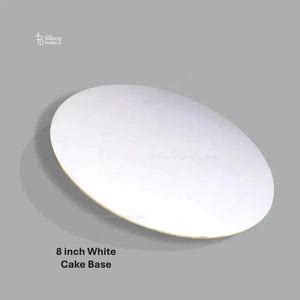 8 inches White Colour MDF Round Cake Base Cake Dial