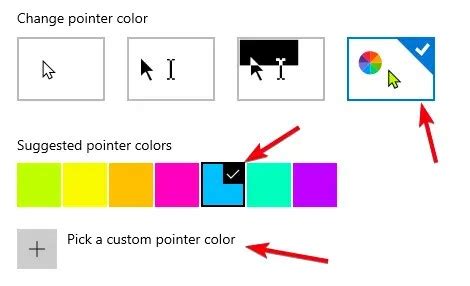 Cursor Color Setting 的图像结果