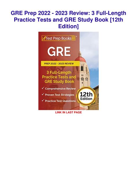 PPT - $PDF$/READ/DOWNLOAD GRE Prep 2022 - 2023 Review: 3 Full-Length ...