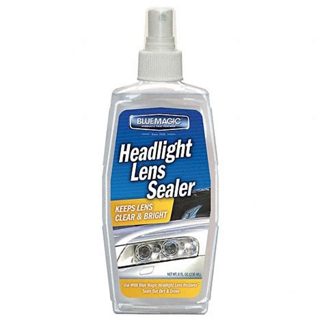 BLUE MAGIC, Headlight Lens Cleaners, 8 fl oz Container Size, Headlight ...