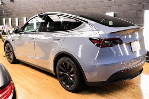 Tesla Model Y Satin Grey - Car Wrap Vancouver | Twiisted Wrap