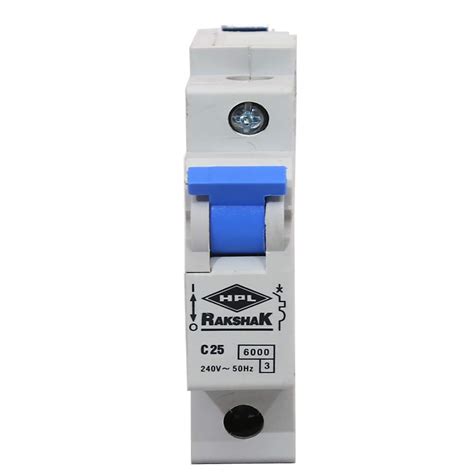 HPL Rakshak Miniature Circuit Breakers (MCB) 25A Single Pole 6KA C ...