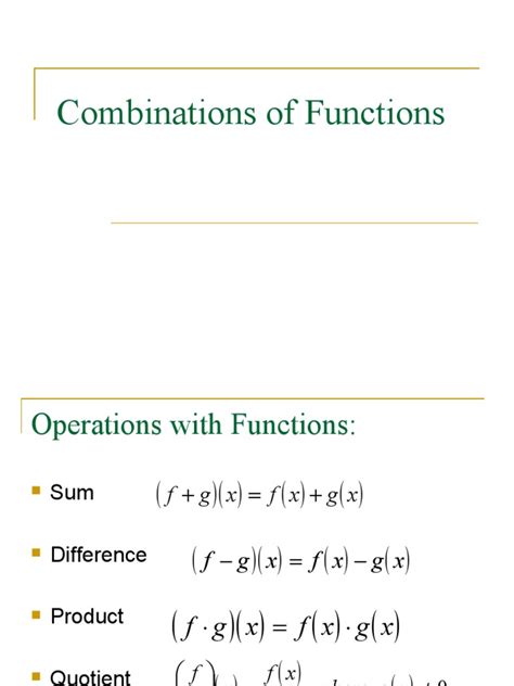 Image result for Combination of Functions Examples