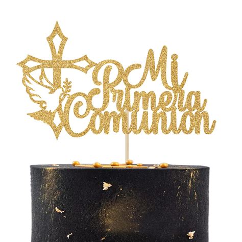 Buy Mi Primera Comunion Cake Topper, First Holy Comunion, Kids On Your ...