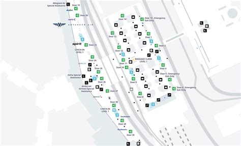 Harry Reid International Airport Terminal Map (2025-2024) - All Maps