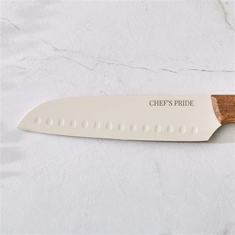 Buy Chefs Pride Hampton Stainless Steel Santoku Knife with Acacia Wood ...