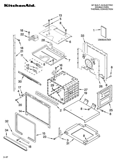 Page - 20 Official KitchenAid KEBS207SSS00 electric wall oven parts ...