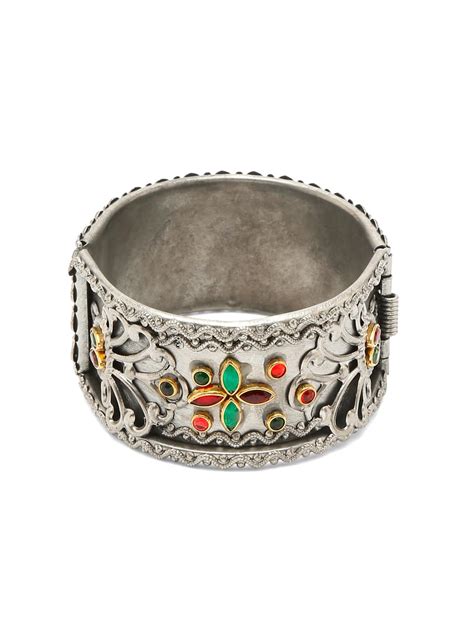 YouBella Jewellery for Women Celebrity Inspired Oxidised Silver Plated ...