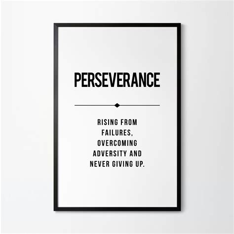 Perseverance Definition Printable Artwork | Divine Digital Prints