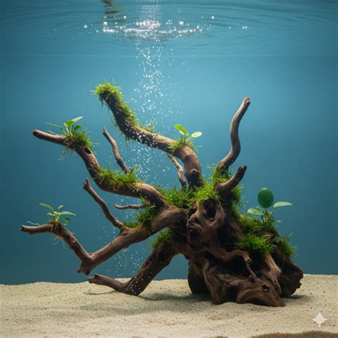 ANUBIAS ON DRIFTWOOD