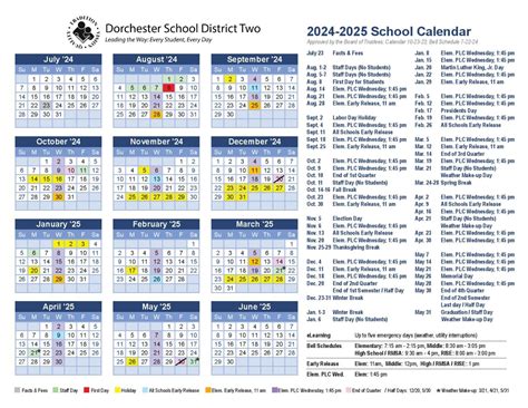 Dorchester School District 2 Calendar 2025-2026 in PDF - School ...