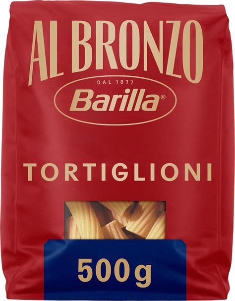 Barilla Pasta Al Bronzo Tortiglioni 100% Grano Italiano, Pasta ...
