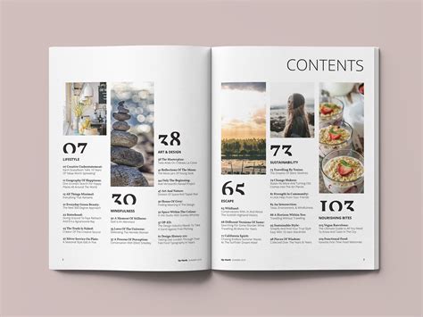Creative Table Of Contents Magazine