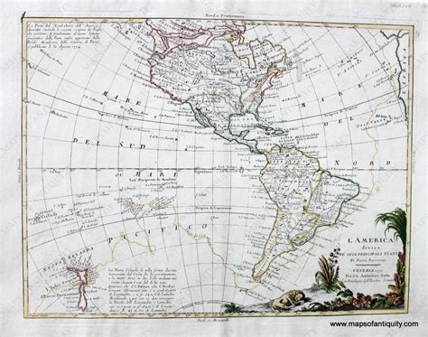 1776 - L'America divisa Ne' suoi Principali Stati di Nuova Projezione ...