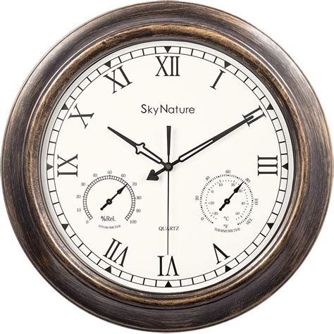 Buy SkyNature Waterproof Outdoor Clock, 18 Inch Large Outdoor Clocks ...