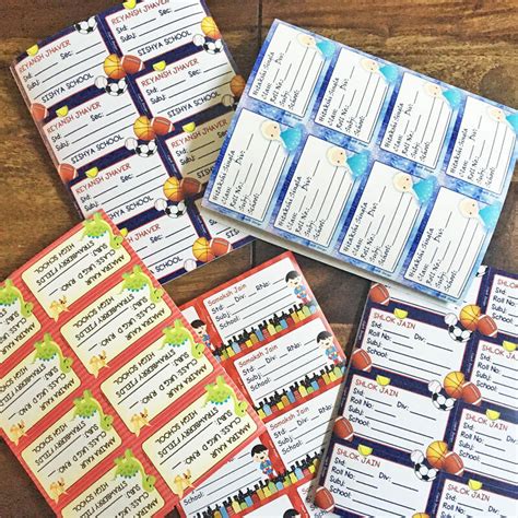 Personalized School Book Labels: Get Organized with Custom Book ...