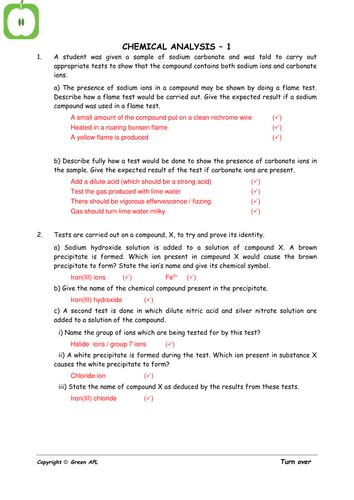 Image result for Free Science Lessons Chemical Analysis