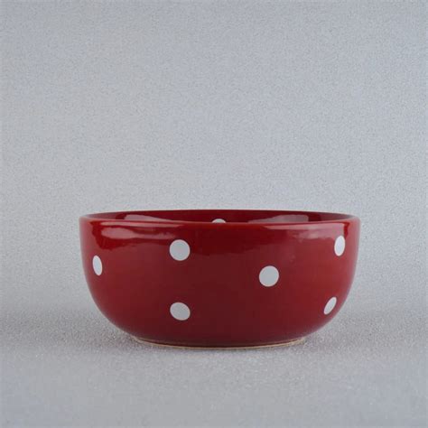 Premium Stoneware Red Serving Bowl | BlackCarrot