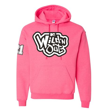 Wild n out logo neon pink hooded sweatshirt m – Artofit