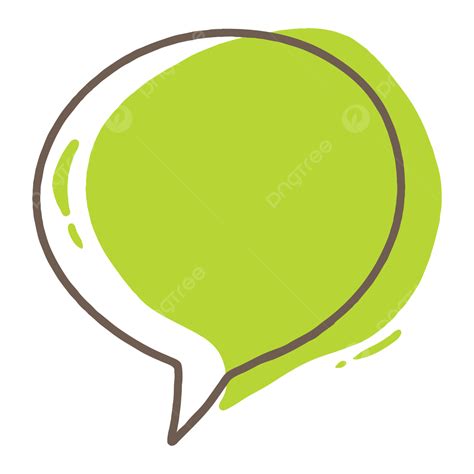 Cute Speech Bubble Clipart PNG Images, Simple Cute Green Speech Bubble ...