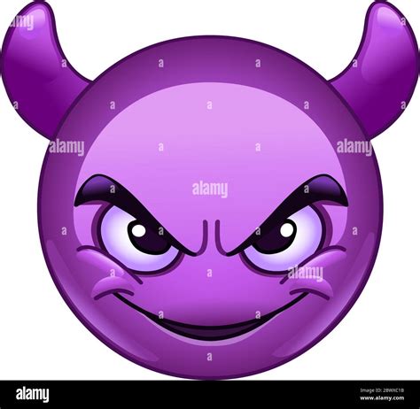 Angry with horns emoji Cut Out Stock Images & Pictures - Alamy