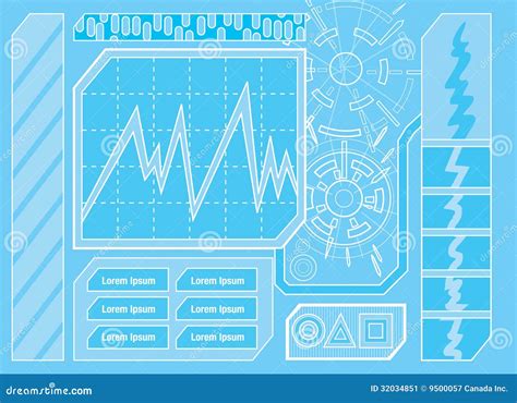Futuristic Computer Panel Vector Image 的图像结果
