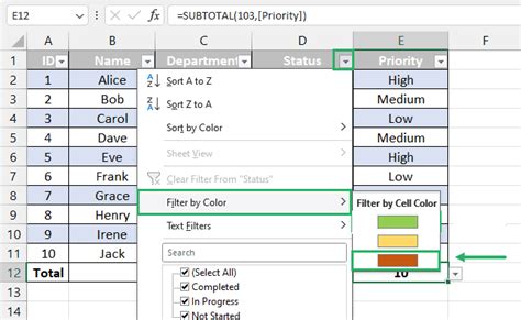 Count Based On Color in Excel 的图像结果