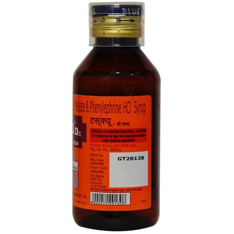Buy Tusq DX Sugar Free Syrup online | Uses, Side Effects, Price and ...