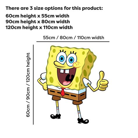 SpongeBob Wall Sticker - SpongeBob Thumbs Up Decal Wall Art - www ...
