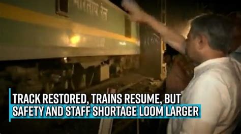 Balasore track restored in Odisha, trains resume schedule, railways ...