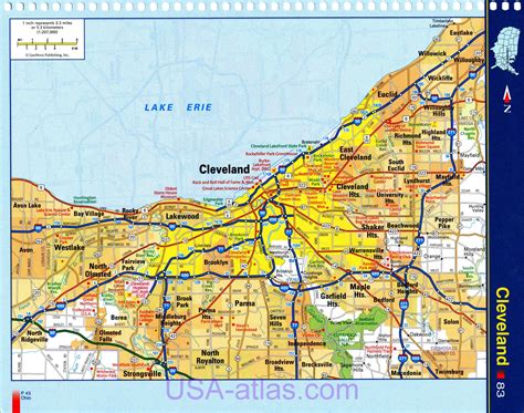 Cleveland Northeast Ohio Map