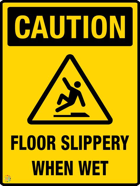 Slippery When Wet Sign Png