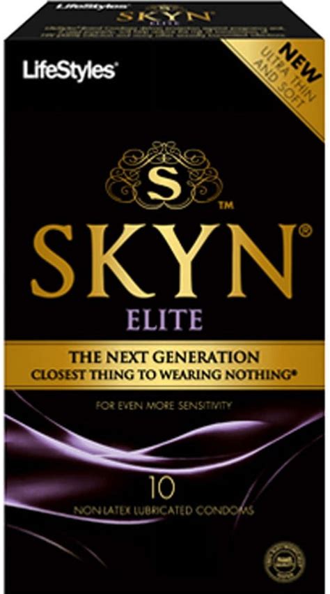LifeStyles Skyn Ultra Thin Soft Non-Latex Lubricated Condoms, Elite 10 ...