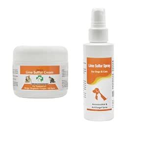 Healthy Paw Life Lime Sulfur Cream and Spray Combo for Pet Care - 50 gm ...