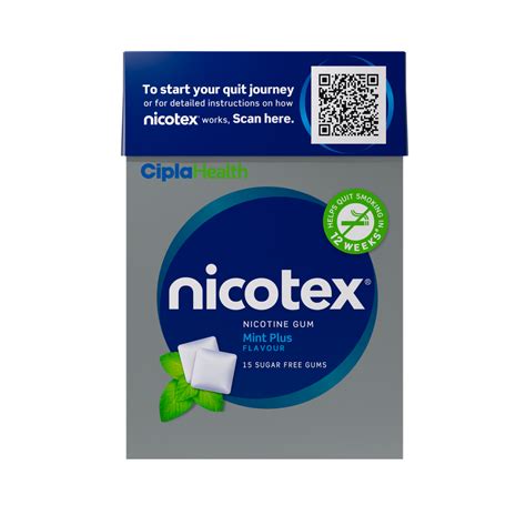 Nicotex 2mg Sugar Free Fruit Burst Gums Strip Of 9 | Cipla Health