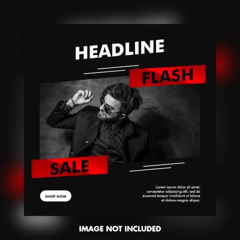 Black sale social media instagram post template | Premium PSD