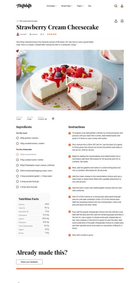Image result for Bootstrap 4 Recipes Template