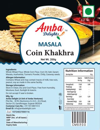 Amba Foods Store | Chat Masala Coin Khakhra